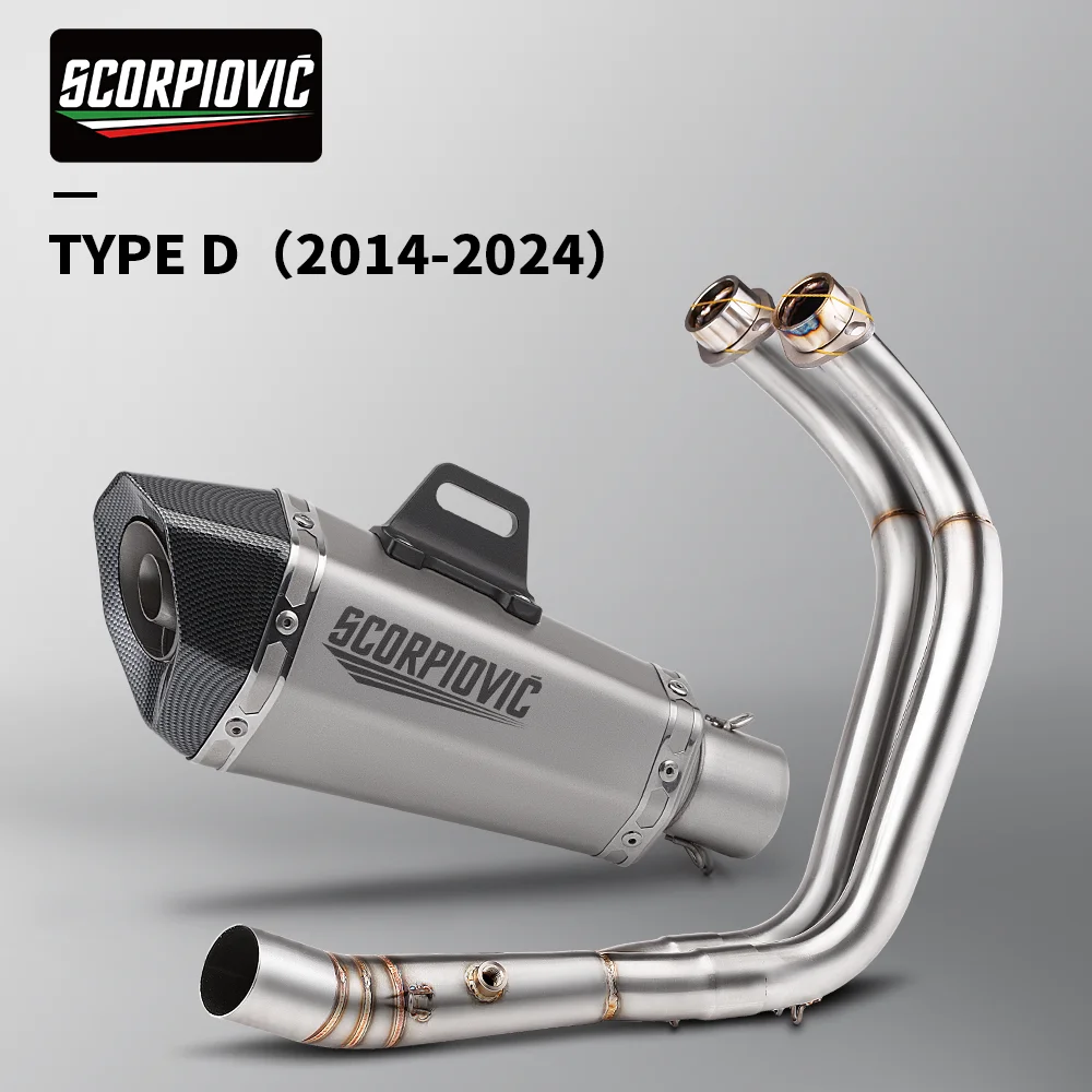 Geschikt voor MT-07 FZ-07 2014 - 2024 TRACER 7/GT TRACER 700/GT motorfiets uitlaatsysteem pakket