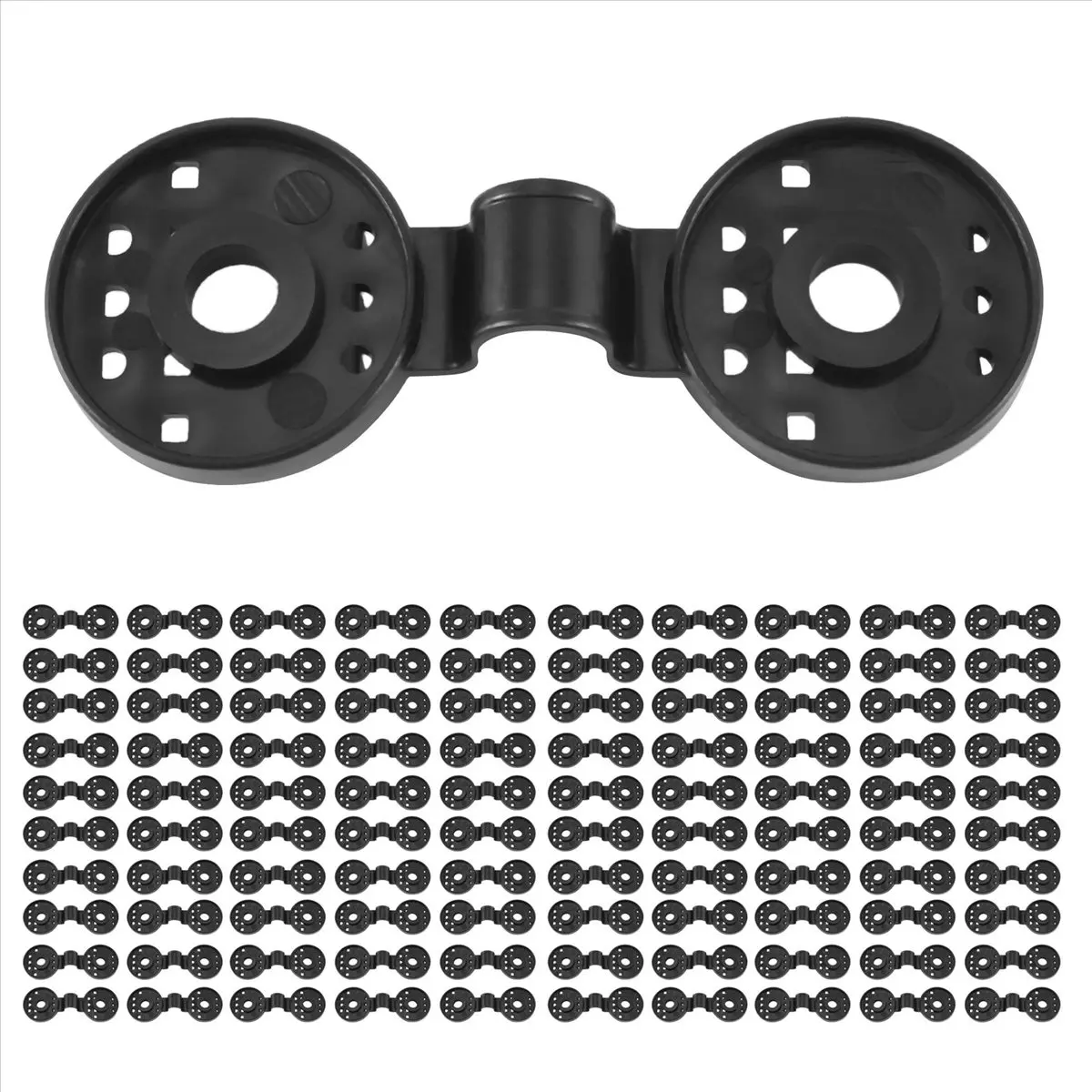 A56K 100PCS Shade Net Clips Net Hooks Shade Net Fixing Clips Shade Cloth Plastic Clips Fix Clamp Grommet Installation Black
