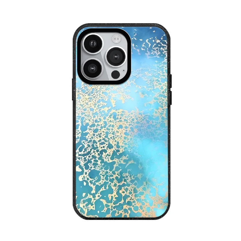 Dreamy Blue Ocean Aurora Oil Painting Sunlight Acrylic Phone Case With MagSafe For iPhone 16 12 14 1311 15 16 Pro Max Plus