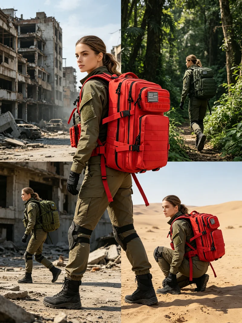 Mochila Táctica Elite de 50L 30L, 3X Reforzada, Resistente, MOLLE, Bolsa de Emergencia, Resistente al Agua, Mochila Militar de Trabajo