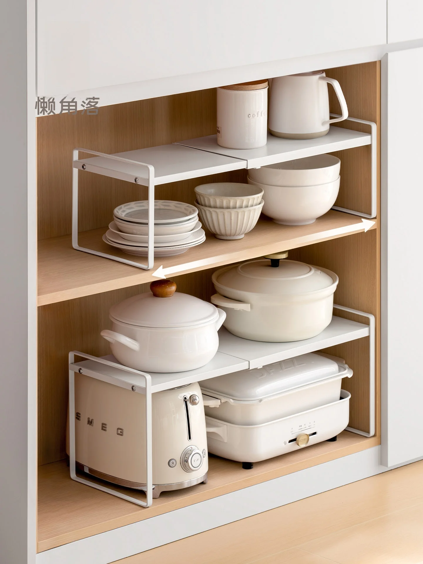 

Double Layer Kitchen Cabinet Organizer Rack Sink Cup Pot Storage Shelf Lazy Corner Metal Storage Rack for Kitchen Utensils