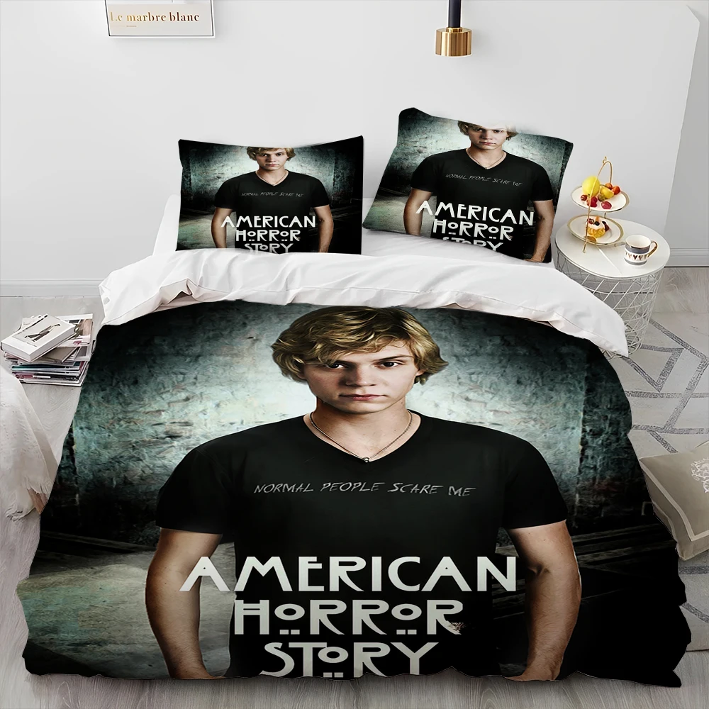 Cute Evan Peters Movie TV  Actor  Comforter Bedding Set,Duvet Cover Bed Set Quilt Cover Pillowcase,king Queen Size Bedding Set