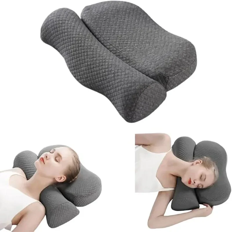 Almofadas de espuma de memória ergonômicas com contornos ortopédicos relaxantes cervicais pescoço travesseiro alívio da dor dormir travesseiro ortopédico cama