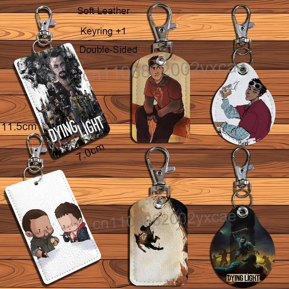 Stay Human game Dying Light Card Holder Keychain Key Ring Door Lock Access Protective Case For Security Gift
