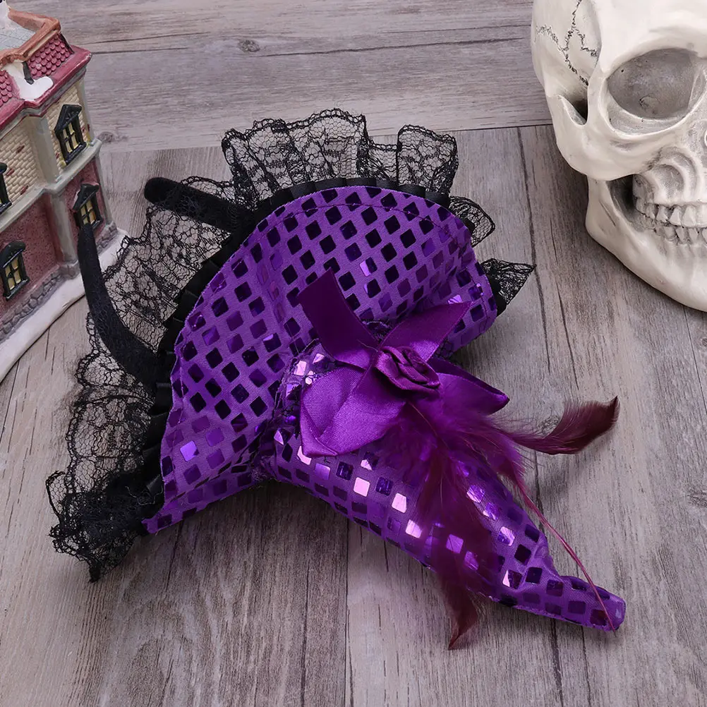 

2pcs Halloween Hair Hoop Creative Sequins Headband Party Cosplay Festival Chic Hair Decor Adult Durable Costume Accessory