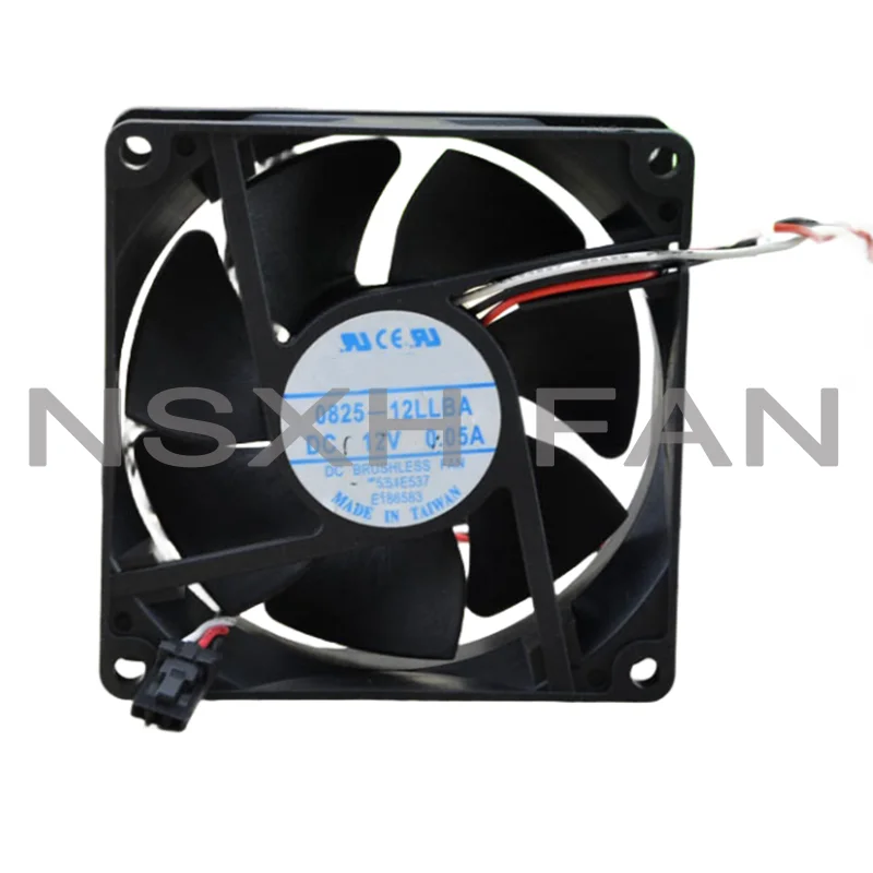 ORIGINAL 0825-12LLBA 12V 0.05A 8CM 8025 CASE FAN