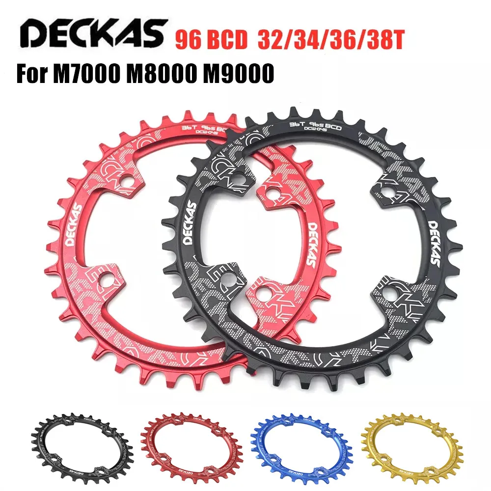 Deckas 96BCD Bike Chainring Oval 32T34T 36T 38T Crown Plate Parts for M4100 M5100 M7000 M8000 M9000 MTB Bicycle Chainwheel plate