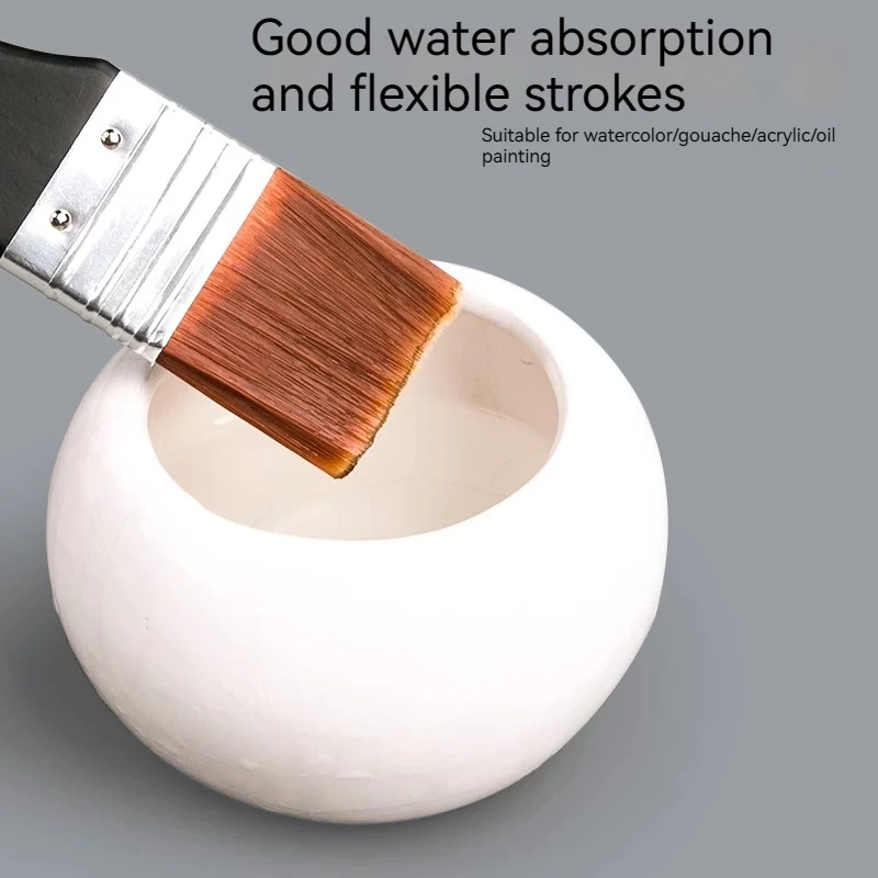 Watercolor Oil Art Paint Brush 7 Styles Memory Nylon Hair Painting Brushes Set Wood Handles Acrylic Paints Drawing Brush Tools