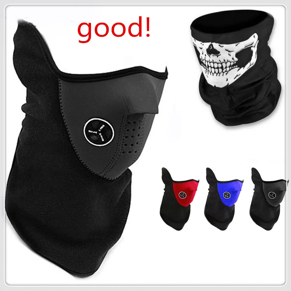 Motorcycle  Face Mask Cover Fleece Unisex Neck Guard skull Scarf White For  Ducati M1000 MS4 Ducati Monster M900 900