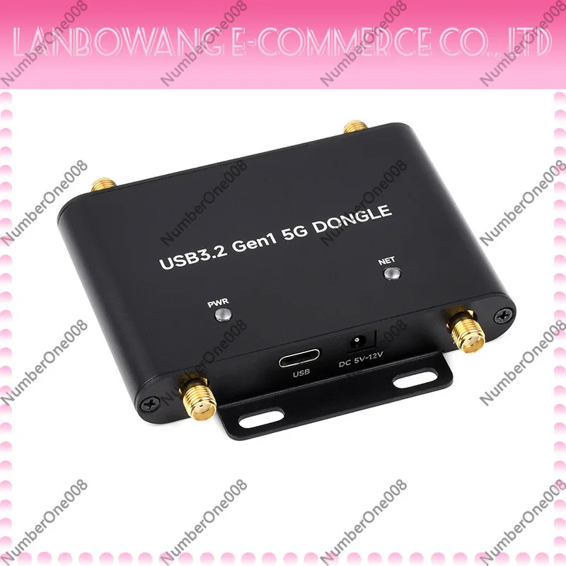 5G Dongle Expansion Board 4 Antenna USB3.2 Aluminum Alloy Shell M.2 Key B Interface High Speed Wireless Module