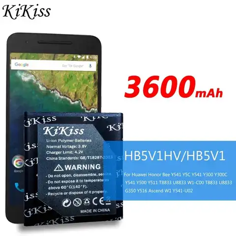 Battery HB5V1HV HB5V1 3600mAh For Huawei Honor Bee Y541 Y5C Y541 Y300 Y300C Y541 Y500 Y511 T8833 U8833 W1-C00 T8833 U8833 G350