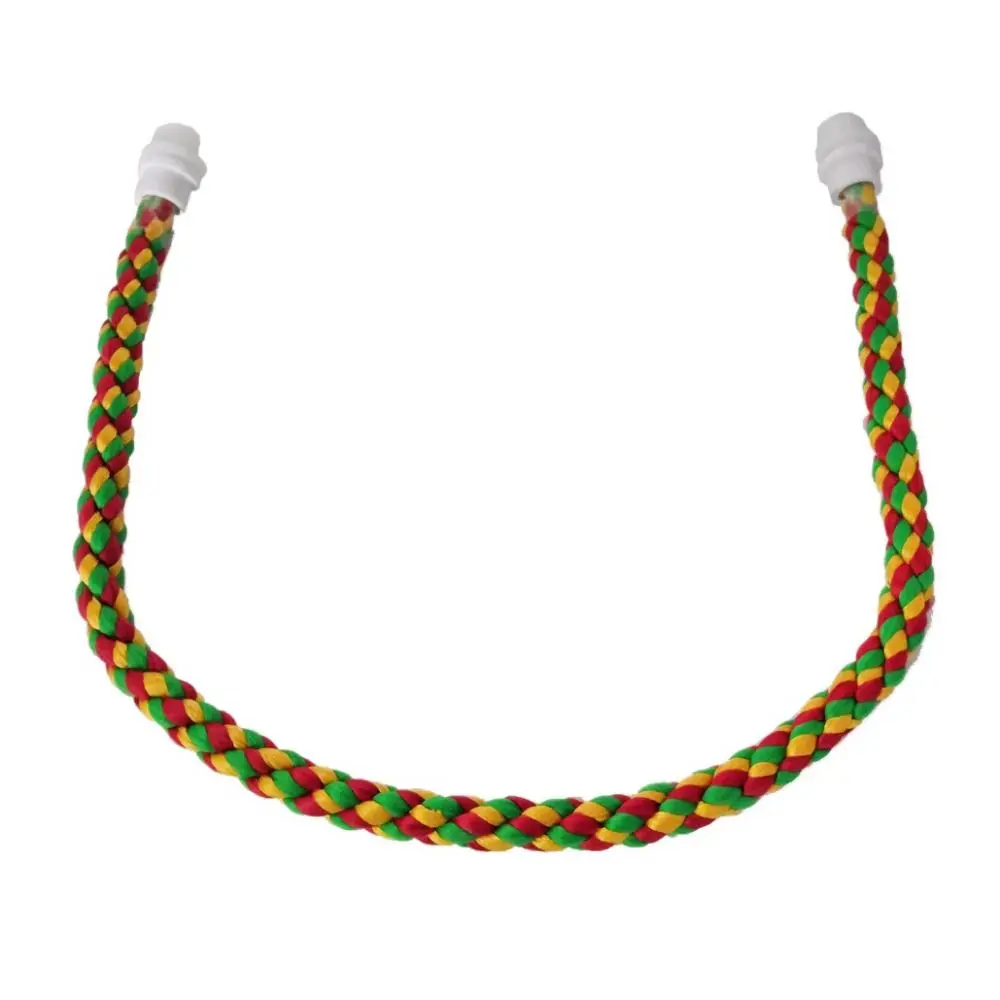 

Cotton Rope Colorful Parrot Hanging Rope Bite Resistant Flexible Bendable Parrot Standing Perches Wear Resistant