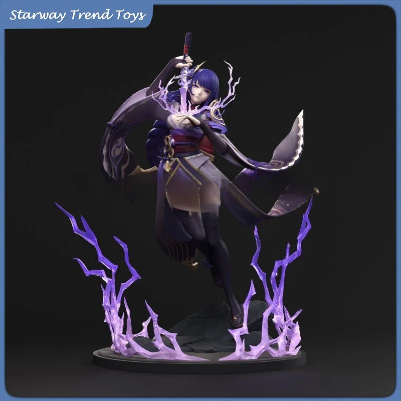 

Raiden Shogun Anime Game Character PVC Action Figure Collectible Model Statue Desktop Decoration Gift for Fans Room Display