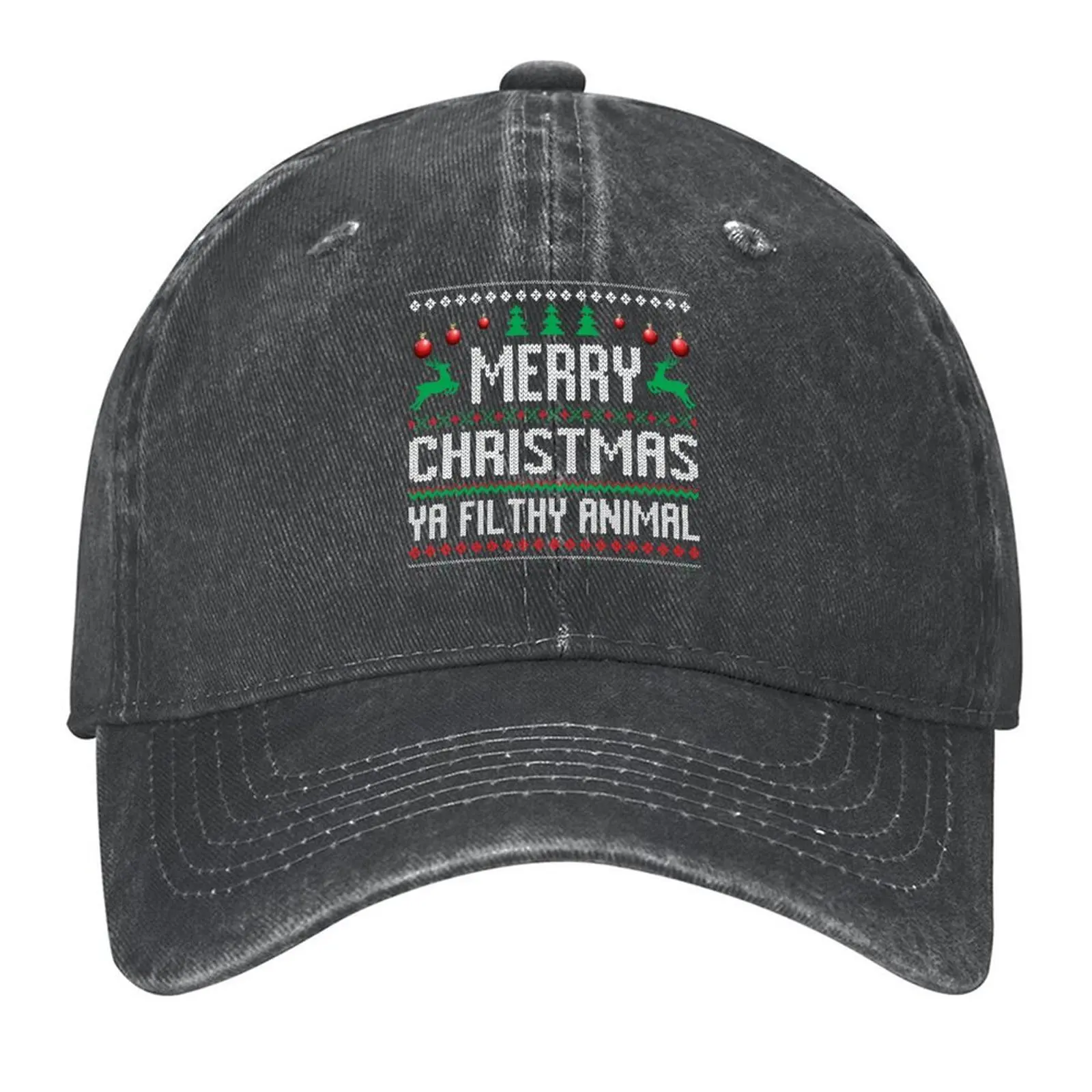 

merry christmas ya filthy animals home alone funny quote design Baseball Cap hiking hat Male hat Men's Caps Women's
