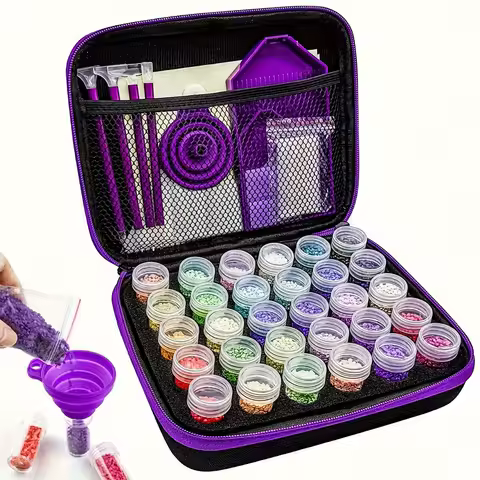 Diamond Painting Tool Set Storage Bag Tool Box Hand Luggage Tool Set 30 Tools