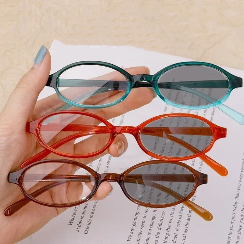 Ultra Light Small Frame Near Sight Glasses Spicy Girl Style Photochromic Myopia Glasses Color Changing Outdoor Eyeglasses