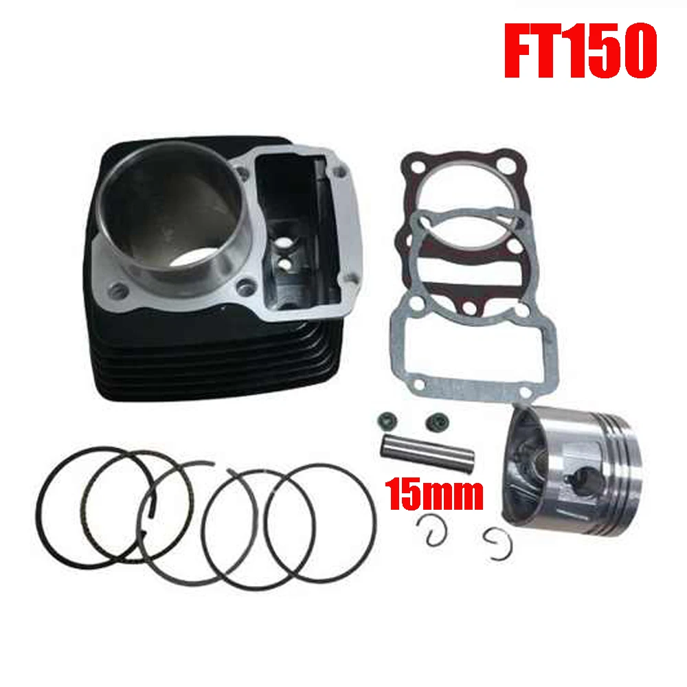 Комплект мотоциклетных цилиндров для Loncin Jinglong Italika FT150 07-08 DM150 DT150 Forza150 Rc150 09-13 62 мм Штифт 15 мм Поршневое кольцо двигателя