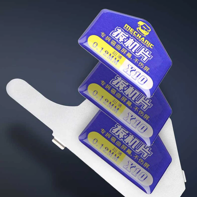 Monteur Mobiele Telefoon Screen Demontage Vel Rvs Kromgetrokken Shell Card Reparatie Tool Demontage Metalen Plaat X10