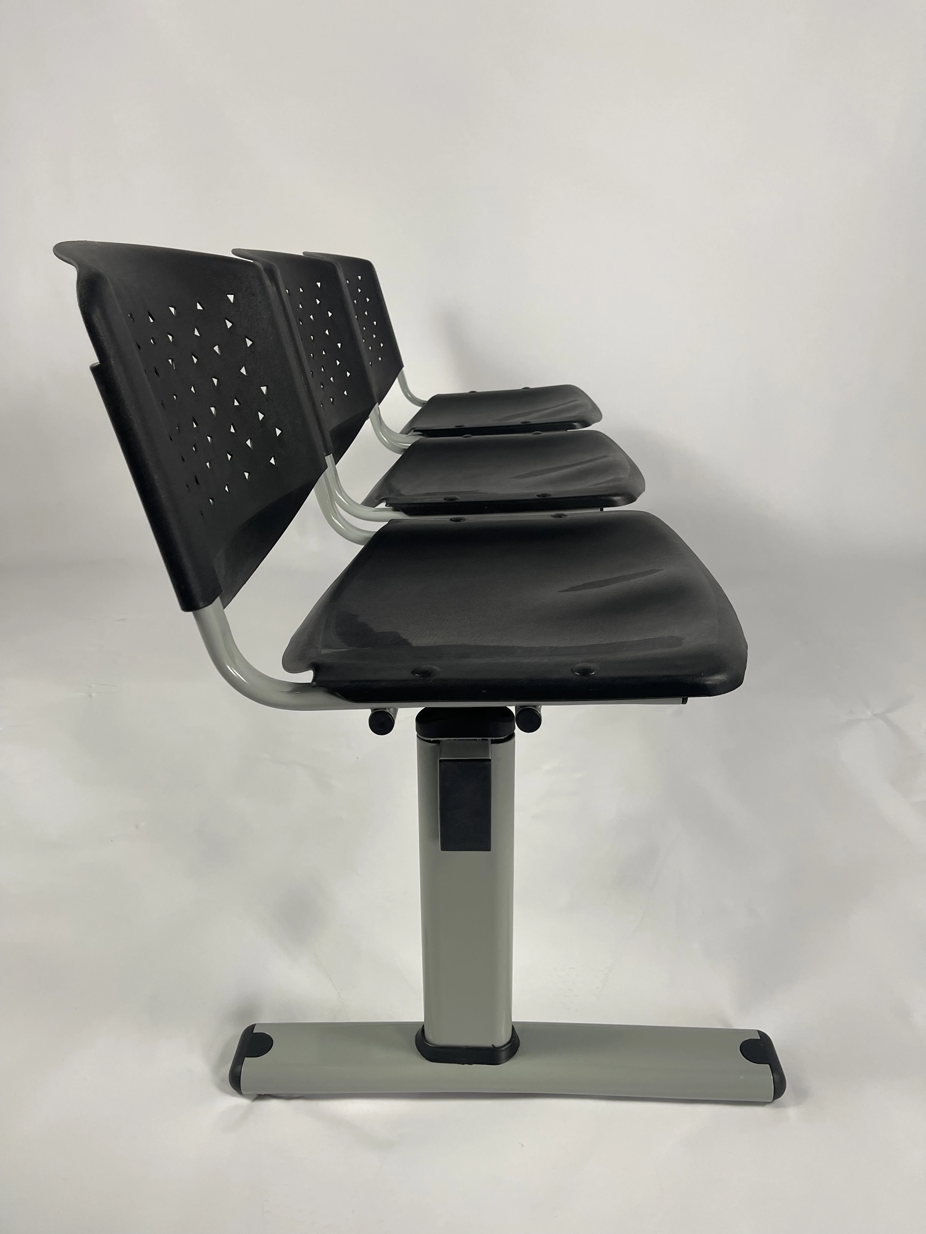 Three People Row Chair Airport Public Places Hospital Lobby Waiting Area Seats Waiting Chairs