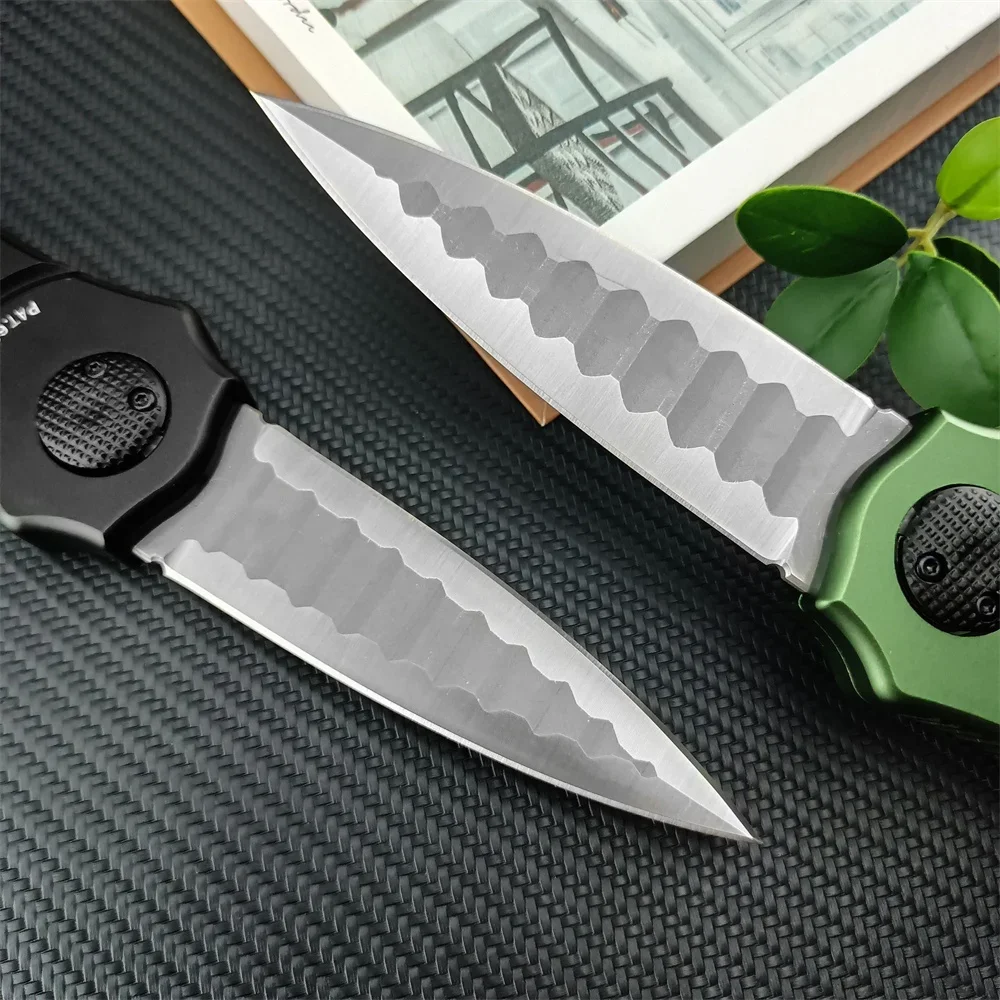 Tactical PARAGOD Piranha Outdoor Tactical Folding Knife D2 Blade Aluminum Alloy Handle Camping Hunting Pocket Knives EDC Tool