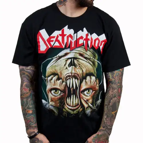 Y2k Destruction Band Graphic Cotton Shirt Unisex Summer Short Sleeve Fashion Brand Tee Luxury Casual Vintage Tees