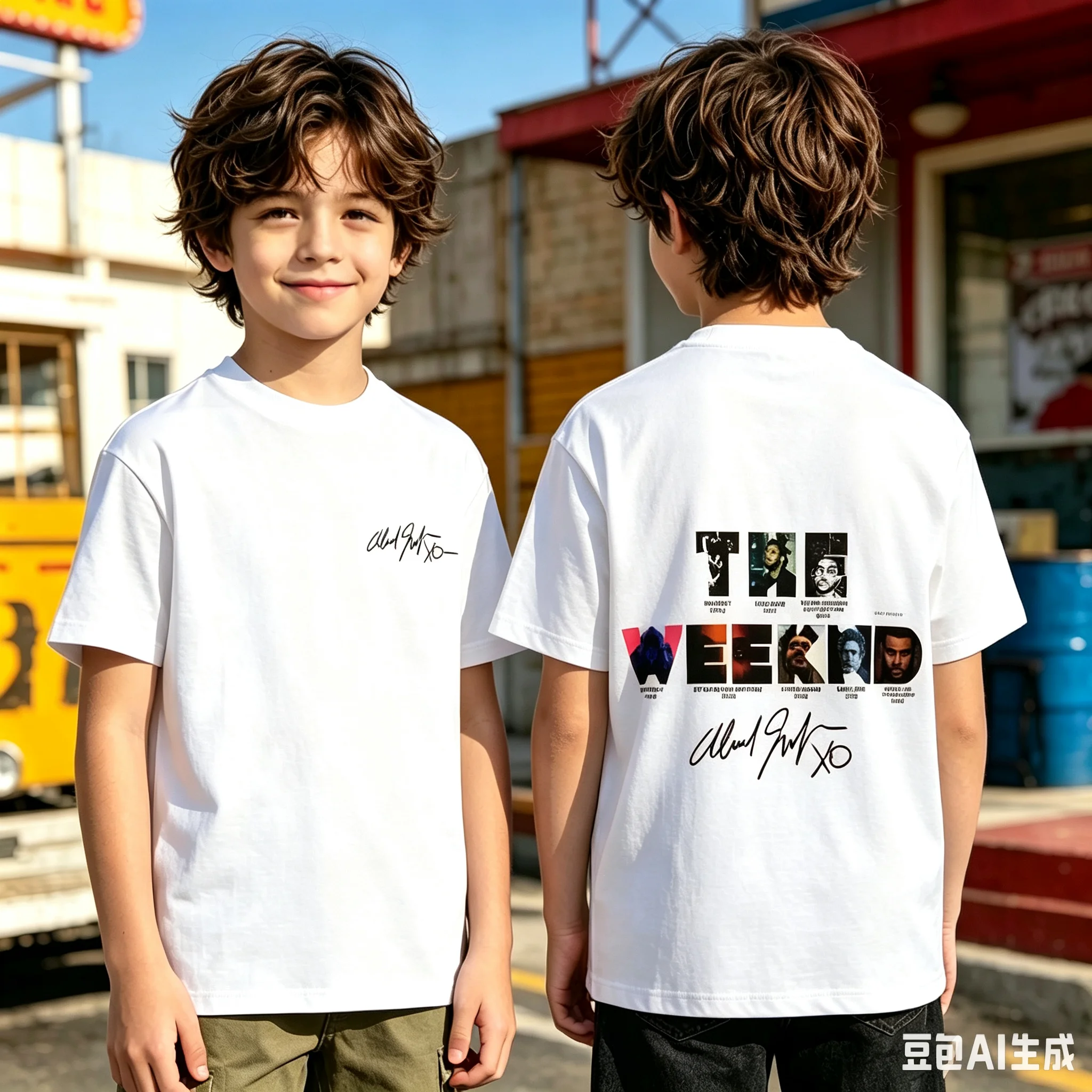 1pc Rapper The Weeknd Music Album Cover Graphic Cotton T shirt Unisex Men Women Kids Streetwear Casual Short Sleeve Tops Fashion