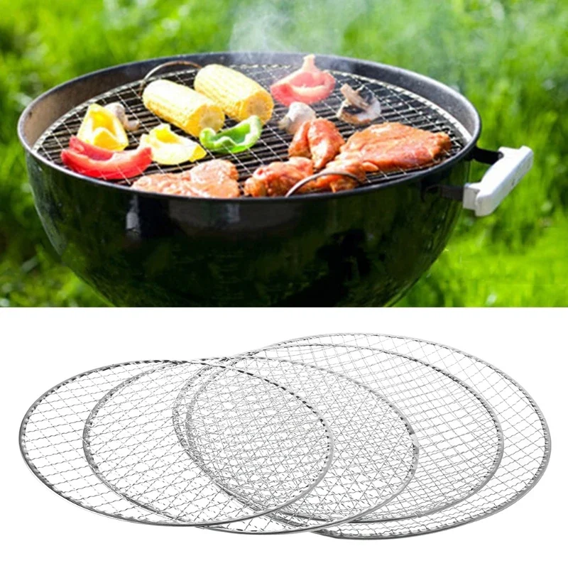 Cesta desechable para parrilla de barbacoa, malla de alambre, herramienta para pescado y verduras, accesorios para barbacoa al aire libre, Gadgets de cocina
