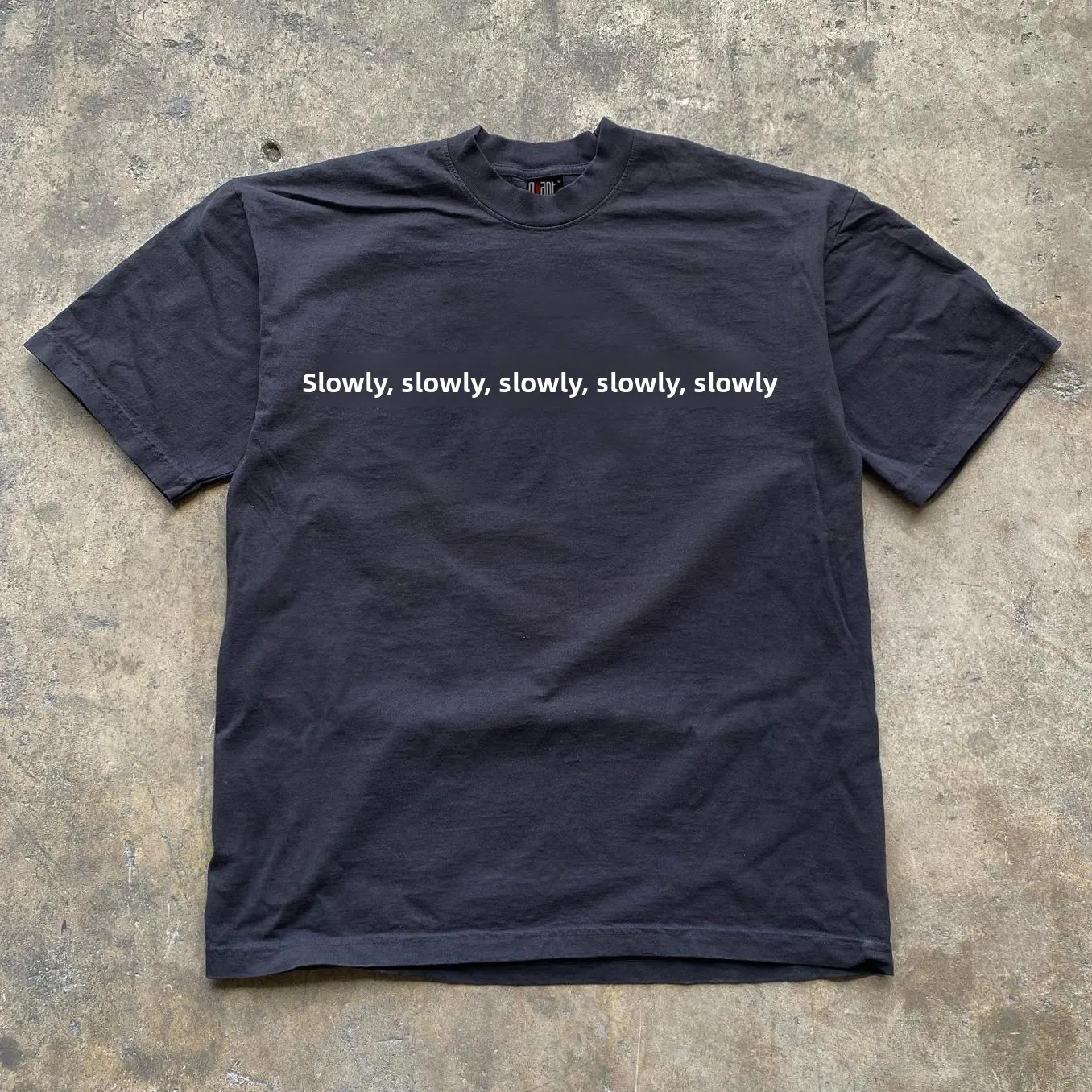 Heavyweight Pure Cotton Short Sleeve T-Shirt Women's Fashionable Text Tease Casual Wear Comfortable Breathable Cotton Tee