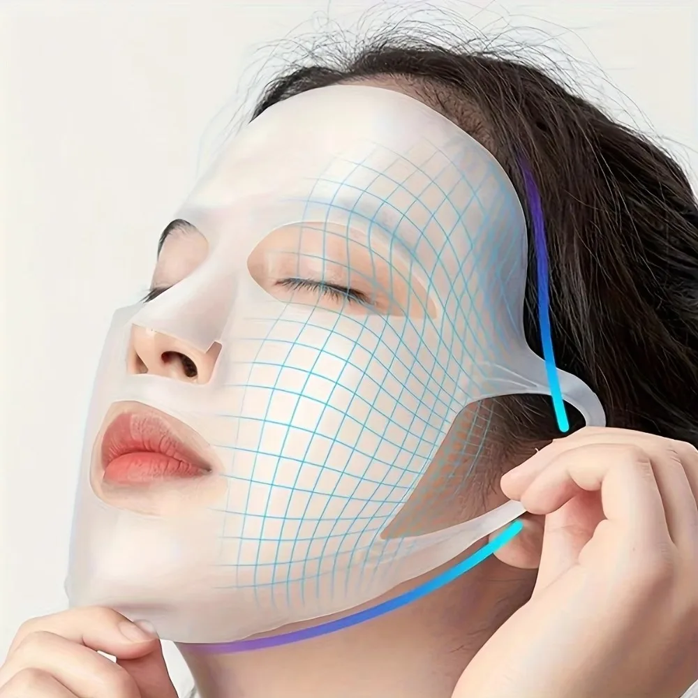 Reusable Silicone Face Mask Holder Ear Hanging Design 3D Moisturizing Facial Mask Cover Anti Wrinkle Auxiliary Mask