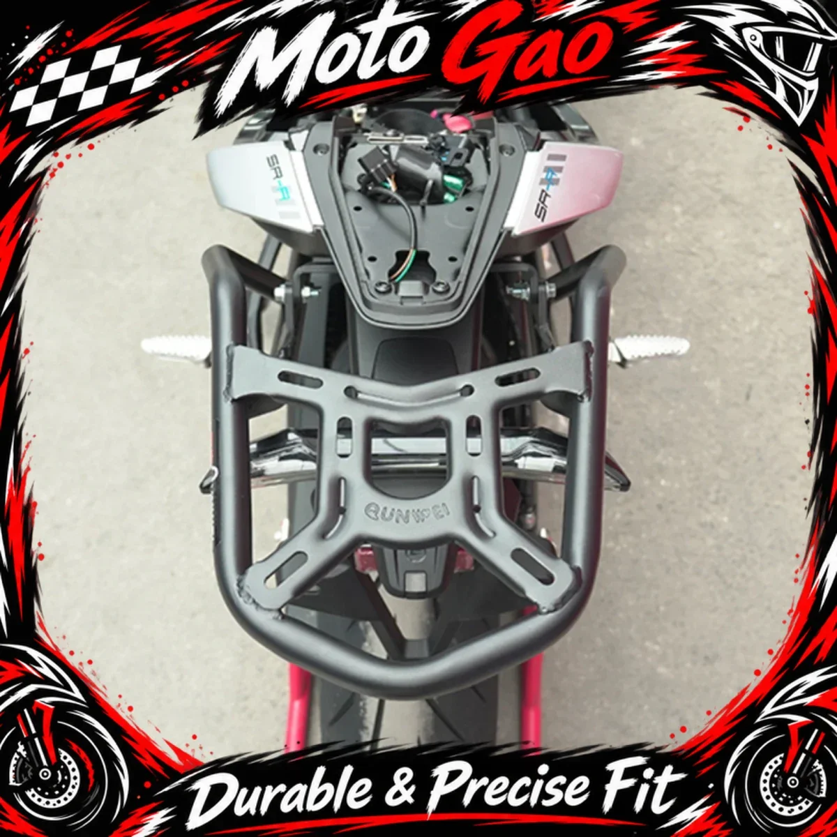 Motorcycle modification rear tailstock rear shelf trunk cargo rack bracket FOR CFMOTO 675SR 675SR-R 675SS 675 SR-R 675NK