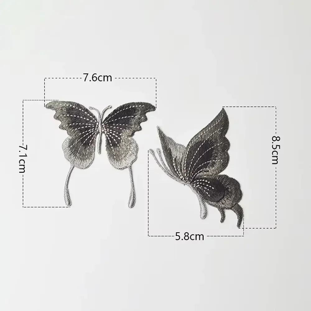 3Pcs/Set Mesh Embroidered Patches DIY Handmade Embroidered Applliques Sew On Clothes Patches