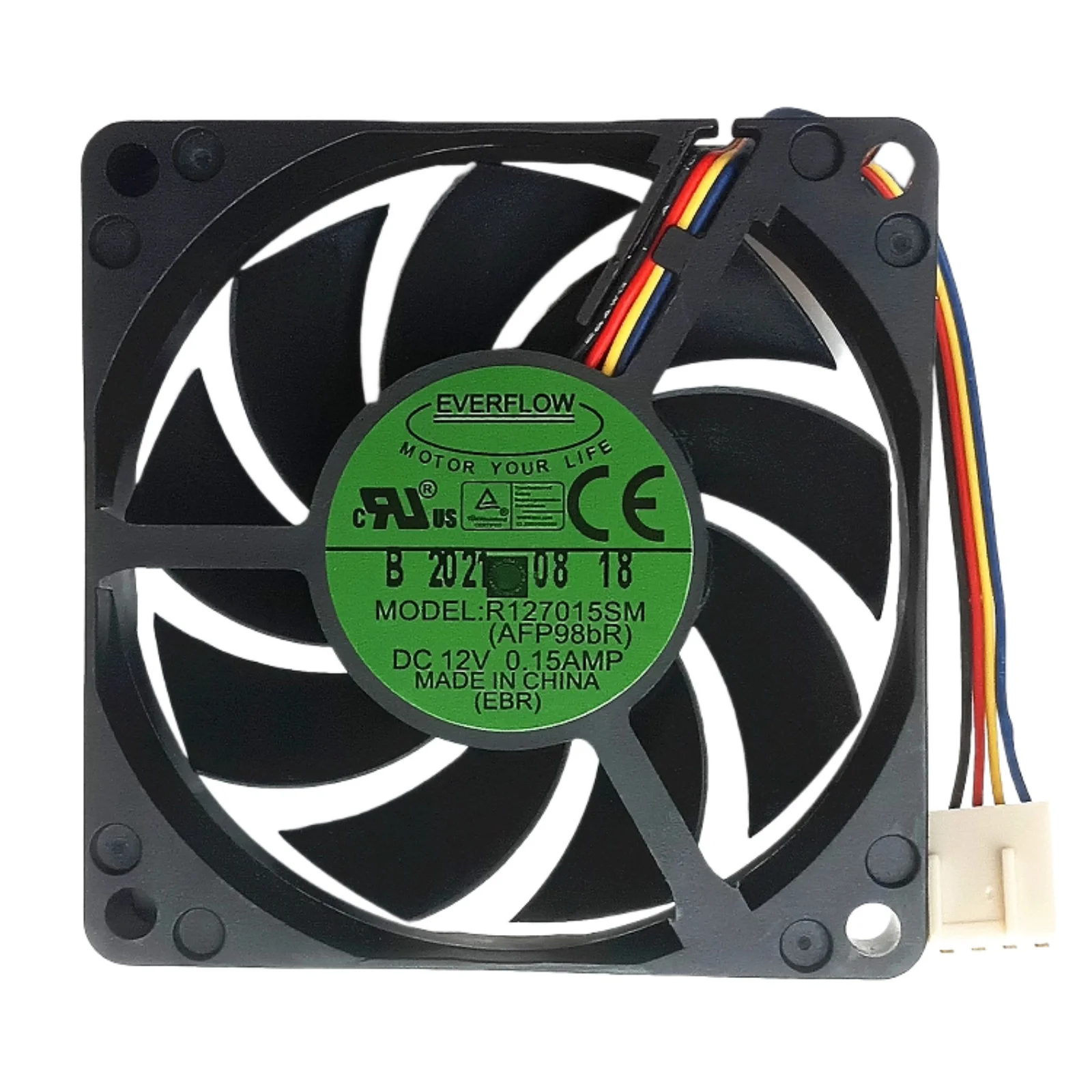 

Охлаждающий вентилятор процессора 70 мм 7015 для EVERFLOW R127015SM 7015, охлаждающий вентилятор с ШИМ, 12 В, 0,15 А, бесшумный и тонкий гидравлический подшипник