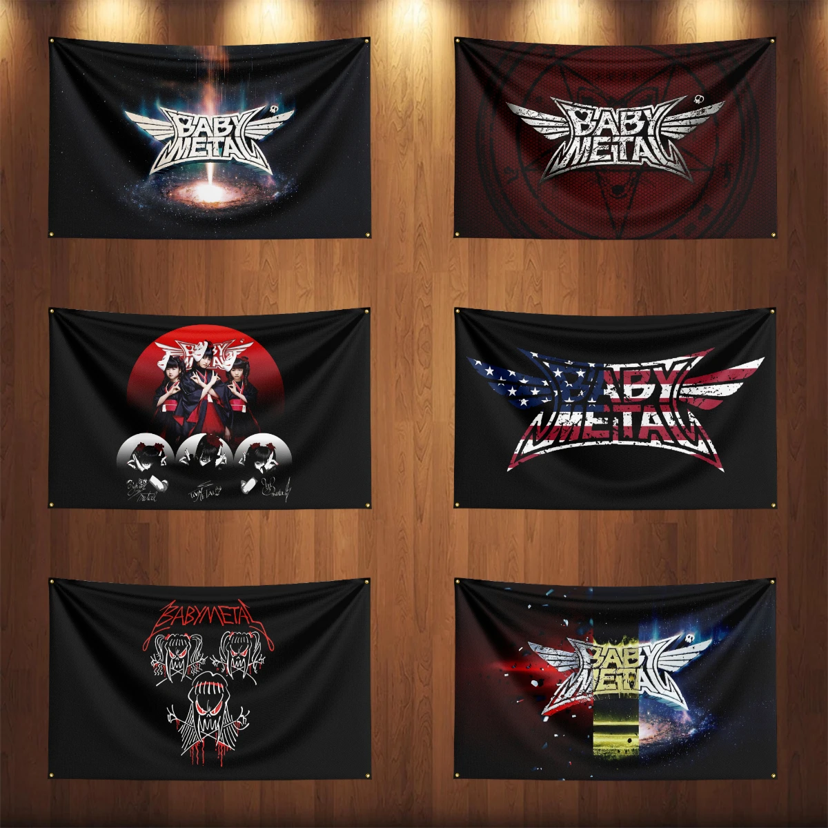 

3x5 Ft B-Babymetals Rock Band Flag Polyester Digital Printing Banner for Bedroom Wall Art Out Door Tapestry Decoration