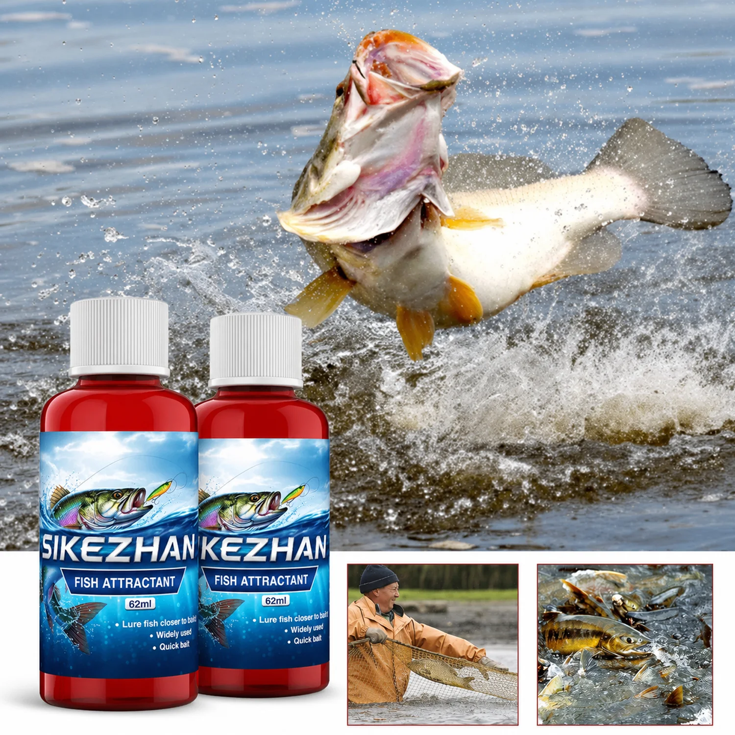 Attractant concentré pour poissons à l'odeur de sangue de mouches, additif liquide pour appâts, pour la pêche à la truite, à la carpe, au bar, en eau douce, leurres, équipement de pêche, outils