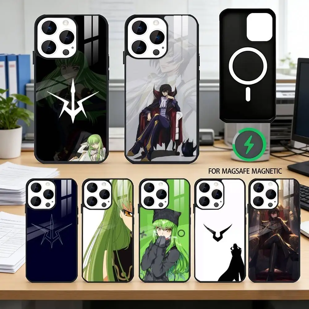

G-Geass L-Lelouch of the R-Rebellion Phone Case For iPhone17,16,15,14,13,12,11Plus,Pro Magnetic with Magsafe Wireless Charging