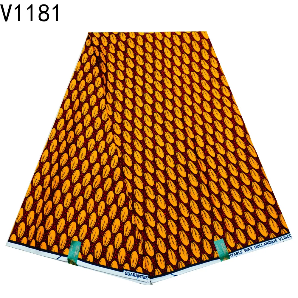 High Quality African Super Wax Print Fabric 6yards Nigeria Tissu Pagne Sew Guaranteed Real Ankara Holland Batik Cloth 100%Cotton