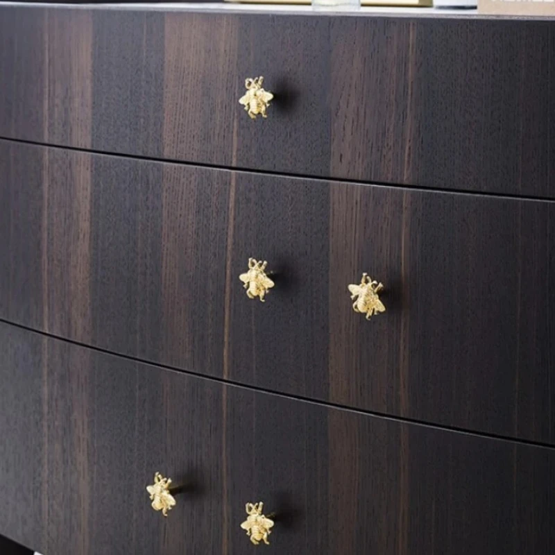 خزانة تسريحة تسحب الشمال الذهب اليعسوب الأثاث النحاسي مقبض الأجهزة الفاخرة مقابض أدراج المطبخ