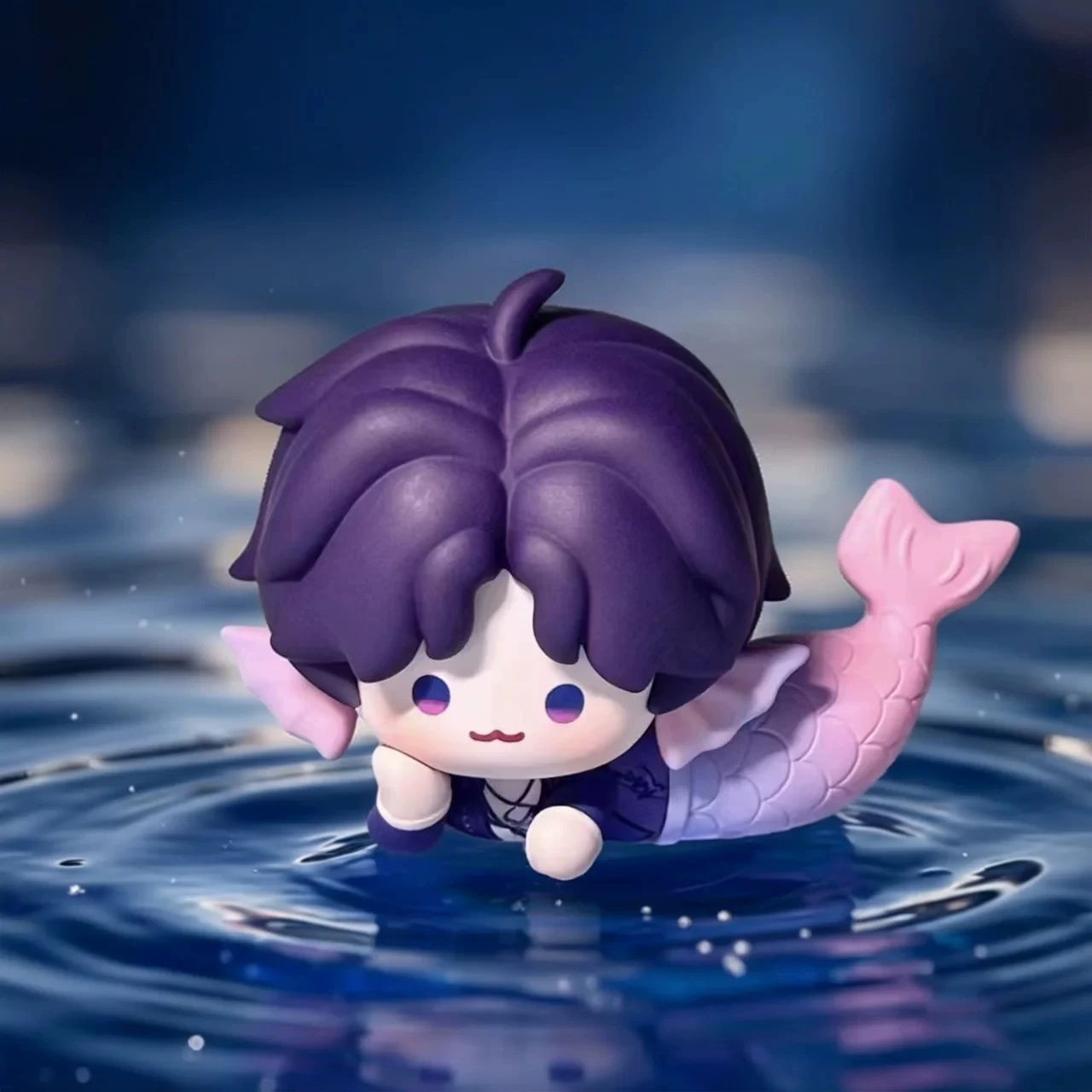 Love and the Deep Sky Cosplay Rafayel Shark’s Fin Rice Rolls Chibi style Cartoons Anime Games and Collectible Figures