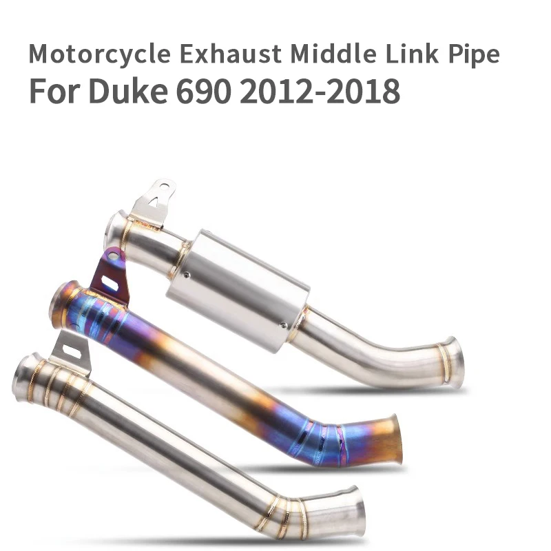 Middle Pipe Motorcycle high performance Pipe Exhaust Pipe Connect Pipe For DUKE690 2012-2017 2013 2014 2015 2016 For Duke 690