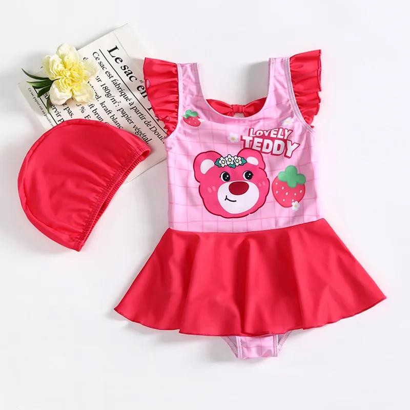 

Children's Korean-Style Cute Swimsuit Dress Cartoon Swimwear Wholesale