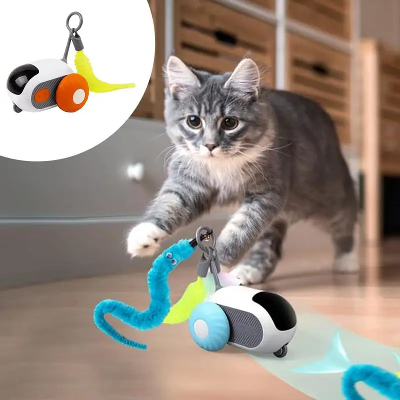 Remote Cat Toy Remote Control Smart Electric Cat Toy Moving Cat Exercise Interactive Toys Hunting Cat Toy Kitten Enrichment Toys