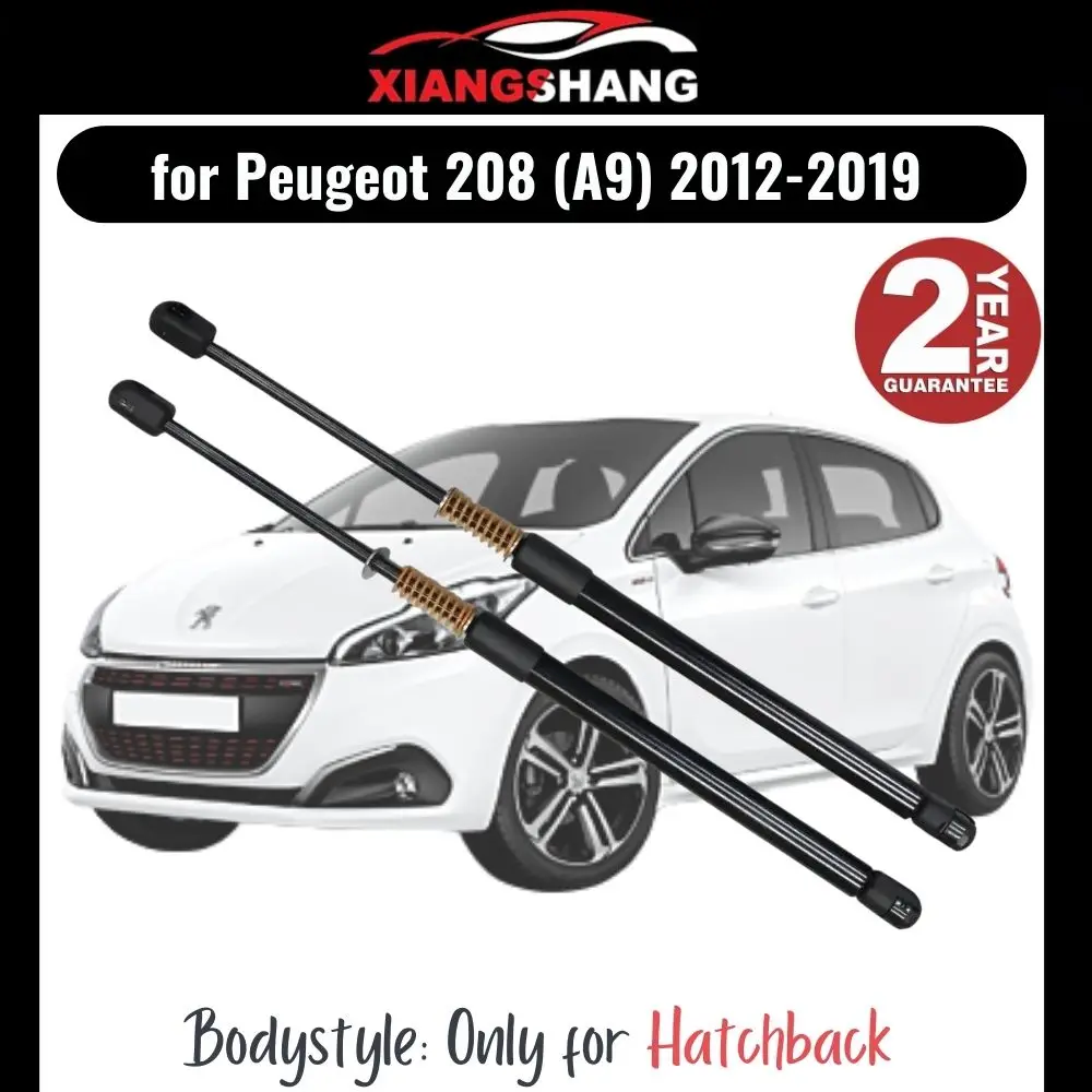 

2pcs Rear Tailgate Damper for Peugeot 208 (A9) 2012-2019 Hatchback Tailgate WITH SPRING Trunk Boot Gas Charged Gas Struts