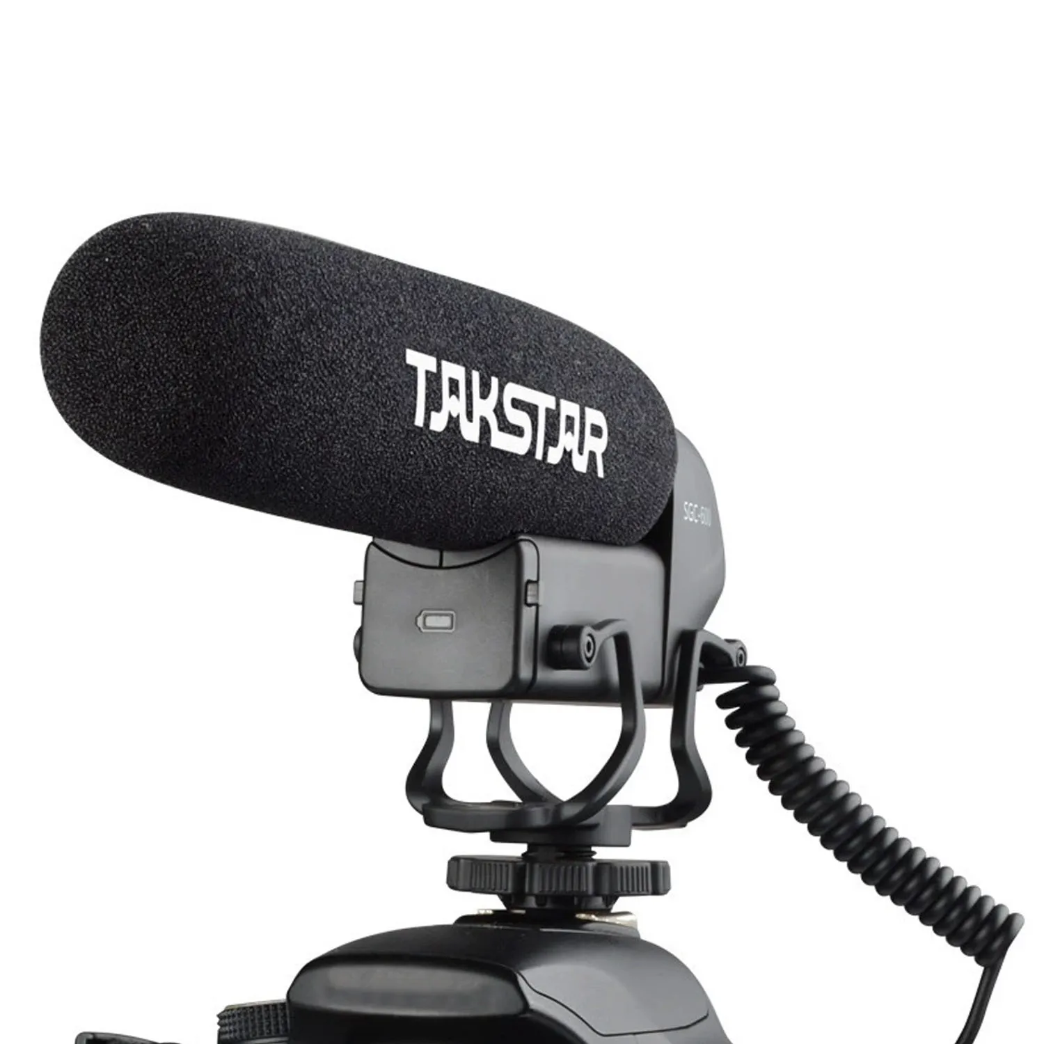 

TAKSTAR SGC-600 On-camera Condenser Interview Microphone Super-cardioid 3-level Gain Control Low Cut Switch 3.5mm Plug