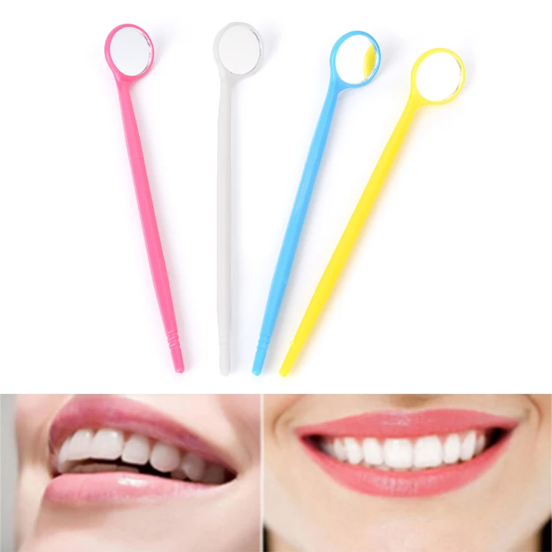 1PC Plastic Disposable Dental Mouth Mirror Multifunction Reflector Checking Inside Oral Cavity Hygiene Care Tooth Whitening Tool