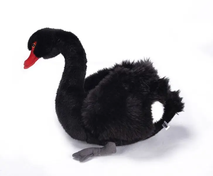 봉제 검은 백조 장난감 고품질 창조적 인 백조 인형 선물 약 26cm