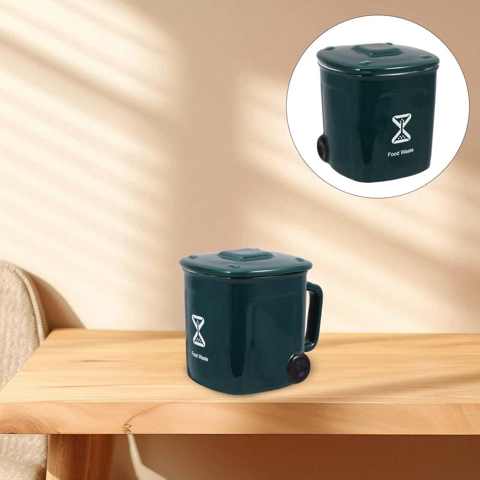 

Coffee Mug Food Containers Japan and Tea Supplies Equipment Green Ceramic Funny