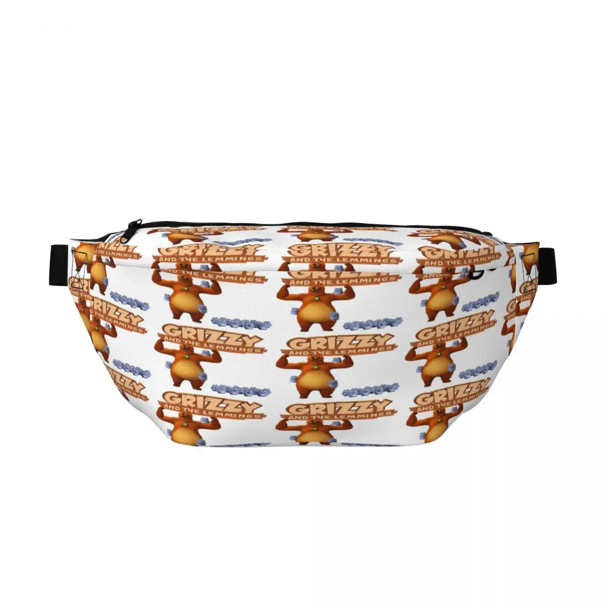 

Сумка-бананка через плечо Grizzy And The Lemmings для мужчин и женщин, регулируемая поясная сумка для путешествий, бега, хранения денег и телефона, нагрудная сумка