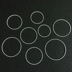 White Gasket 0.4mm Thick 0.85mm High 16-24.5mm I Ring Fits Front Watch Crystal Glass Repair Parts Watches Accessories，1pcs