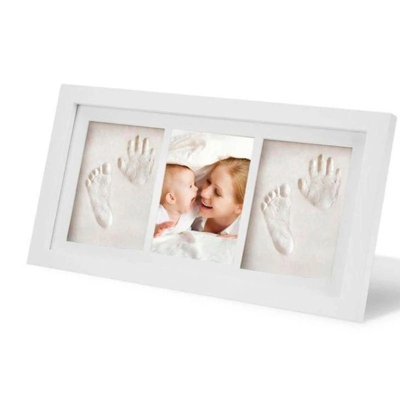 J15U Durable Newborn Baby Hands and Foot Printing Frame Picture Photo Frame