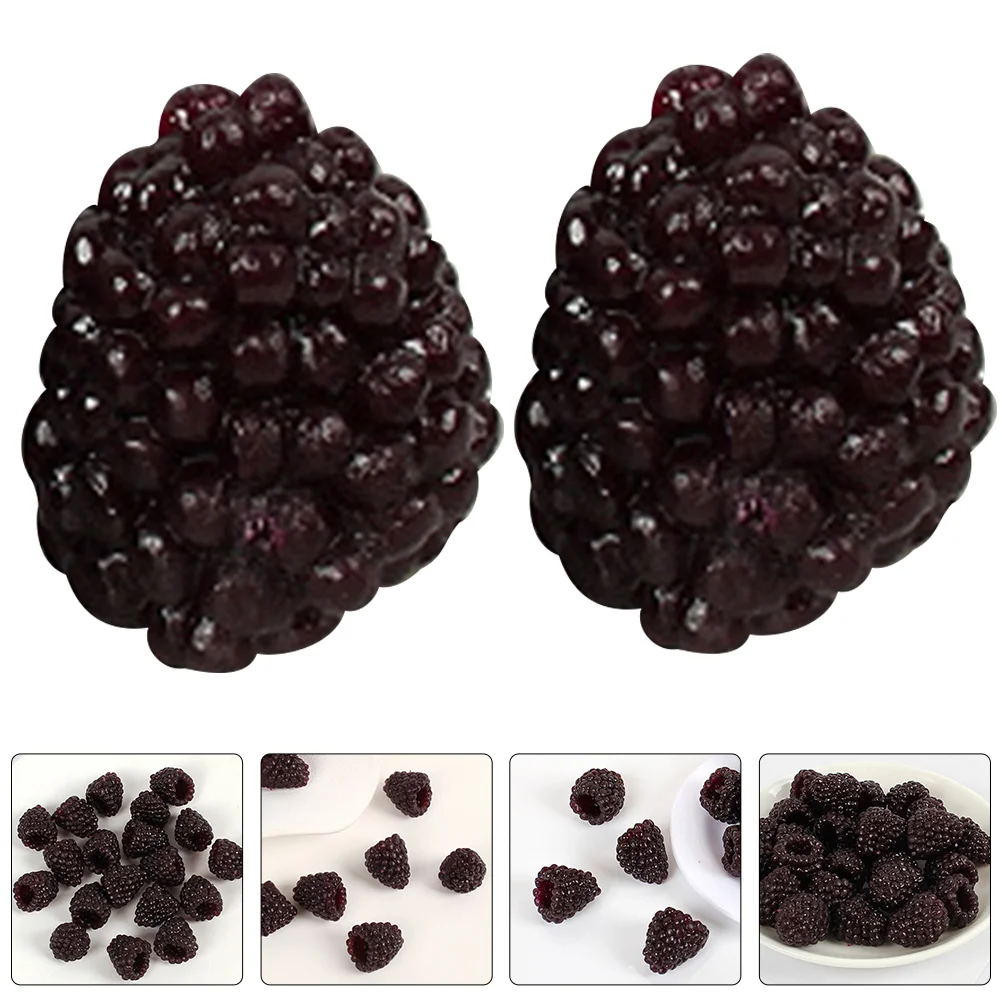 20 Pcs Simulation Fruit Model Lifelike Raspberry Raspberries Photo Prop Desktop Ornament Artificial